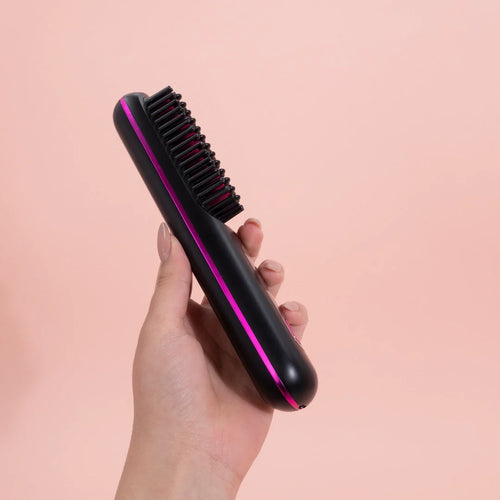 Cepillo Eléctrico Alisador Portátil con Pantalla